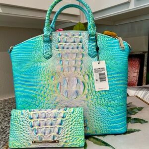 Brahmin Cotton Candy Large DUXBURY and Ady Wallet